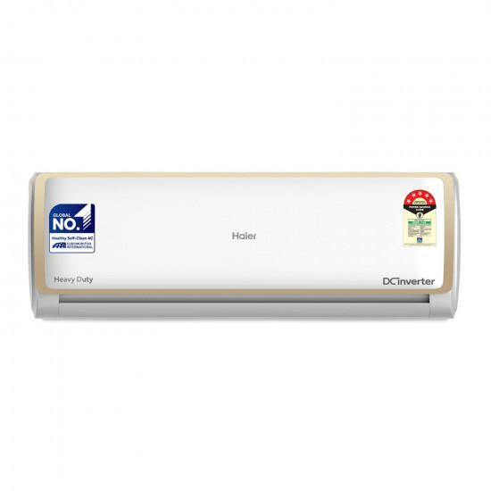 Haier 16 Ton 5 Star Inverter Split AC Copper Convertible 7 in 1 Cooling Modes Antibacterial Filter2023 Model HSU19E-TXG5BE-INV White