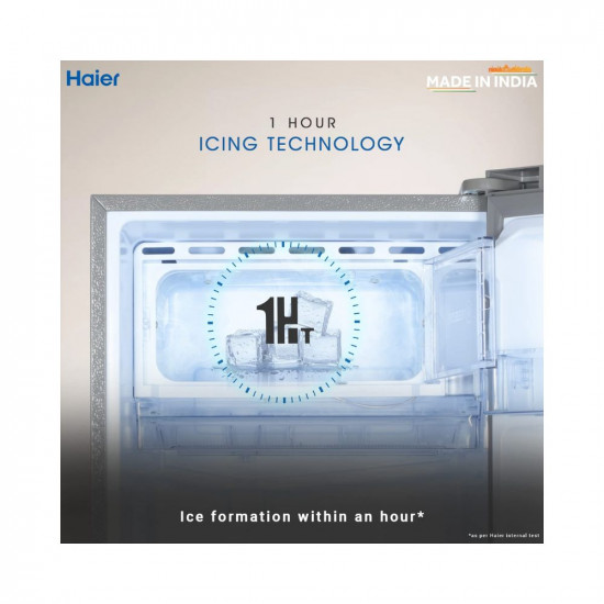 Haier 190 L 3 Star Direct Cool Single Door Refrigerator (2023 Model, HED-203DS-P, Dazzle Steel)