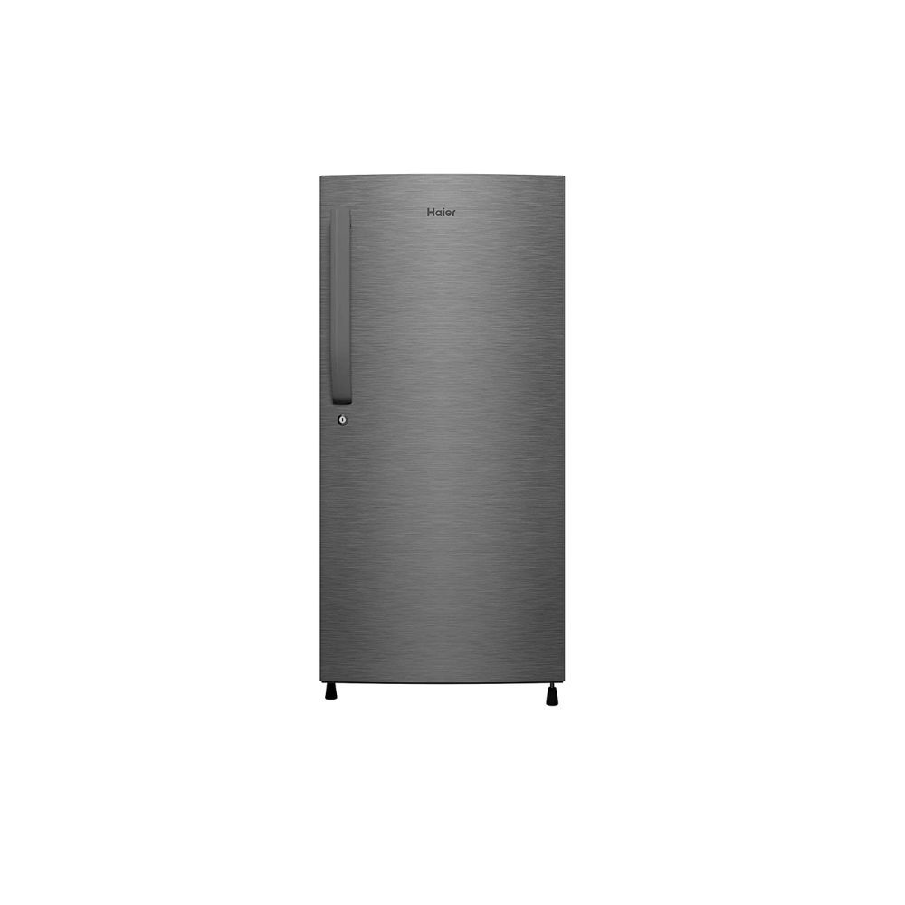 Haier 190L 4 Star Direct Cool Single Door Refrigerator (HED-204DS-P, Dazzle Steel)