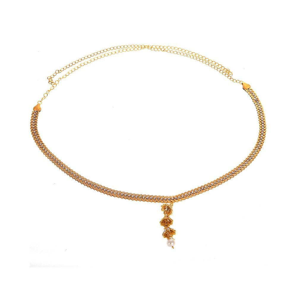 Handicraft Kottage Gold Plated Belly Chain for Women (Golden) (HK-BellyChains-03)
