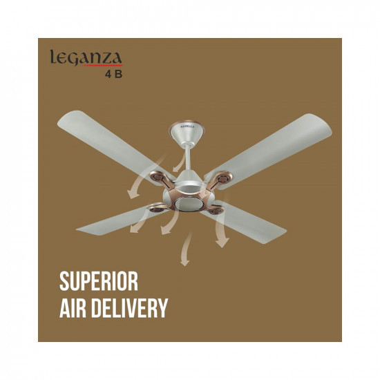Havells 1200mm Leganza ES 4B Ceiling Fan | Best fan in 4 Blade, Premium Finish Decorative Fan