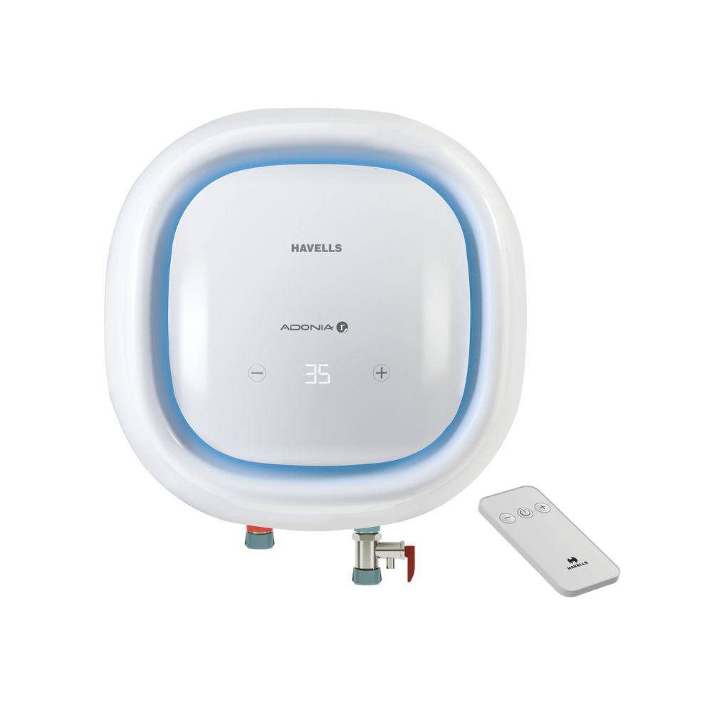 Havells Adonia R 15 litre Digital Storage Water Heater with remote (White)
