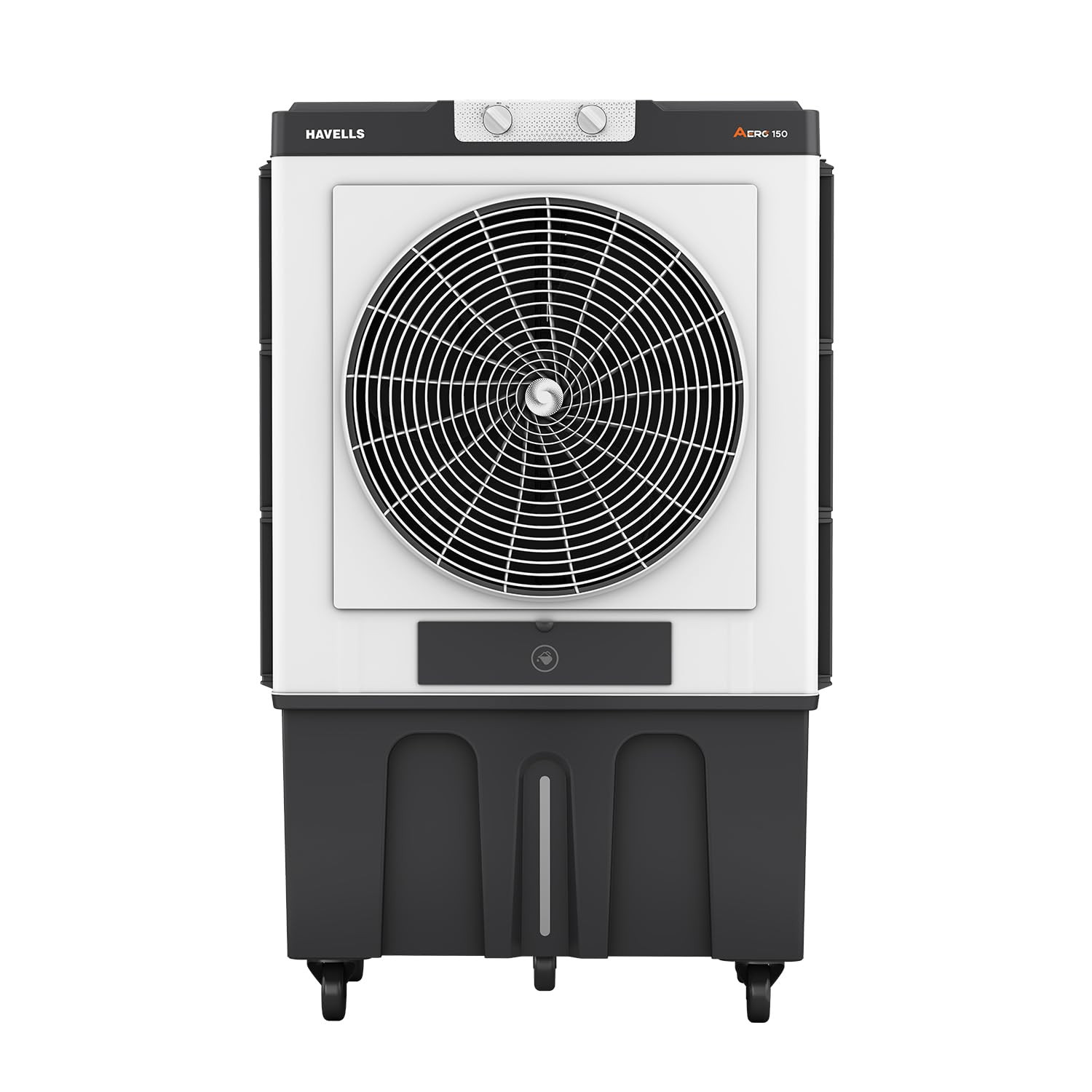 Havells Aero 150 L Premium Commercial Air Cooler 22 Metal Blade Fan Powerful Air-Delivery of 12000 mh 3 Side Bacteria Shield Honeycomb Pads Dust Filter Nets XXL Ice chamber Auto fill function