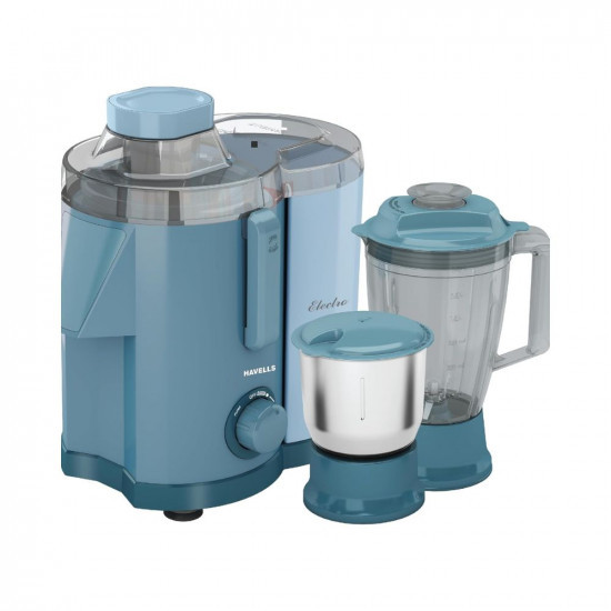 Havells Electro 2 Jar 700 Watts Heavy Duty Juicer Mixer Grinder21000 Rpm2L Detachable Pulp ContainerLarge Size 175Ltr Polycarbonate Blending Jar2 Yr Product Warranty  5 Yr Motor Warranty Blue