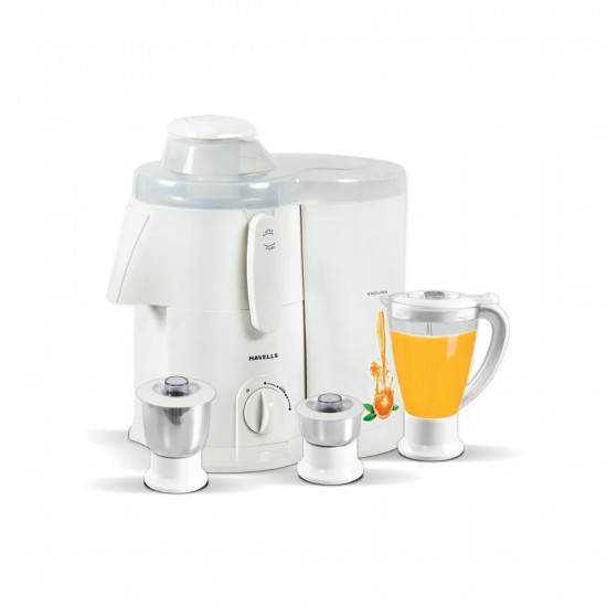 Havells Endura GHFJMAHW050 500-Watt Juicer Mixer Grinder with 3 Jars White