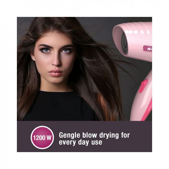 Havells HD1903 1200 Watts Powerful Hair Dryer, 2 Heat (Hot & Warm) Settings, Overheat Protection, 2 Year Guarantee (Premium Pink)