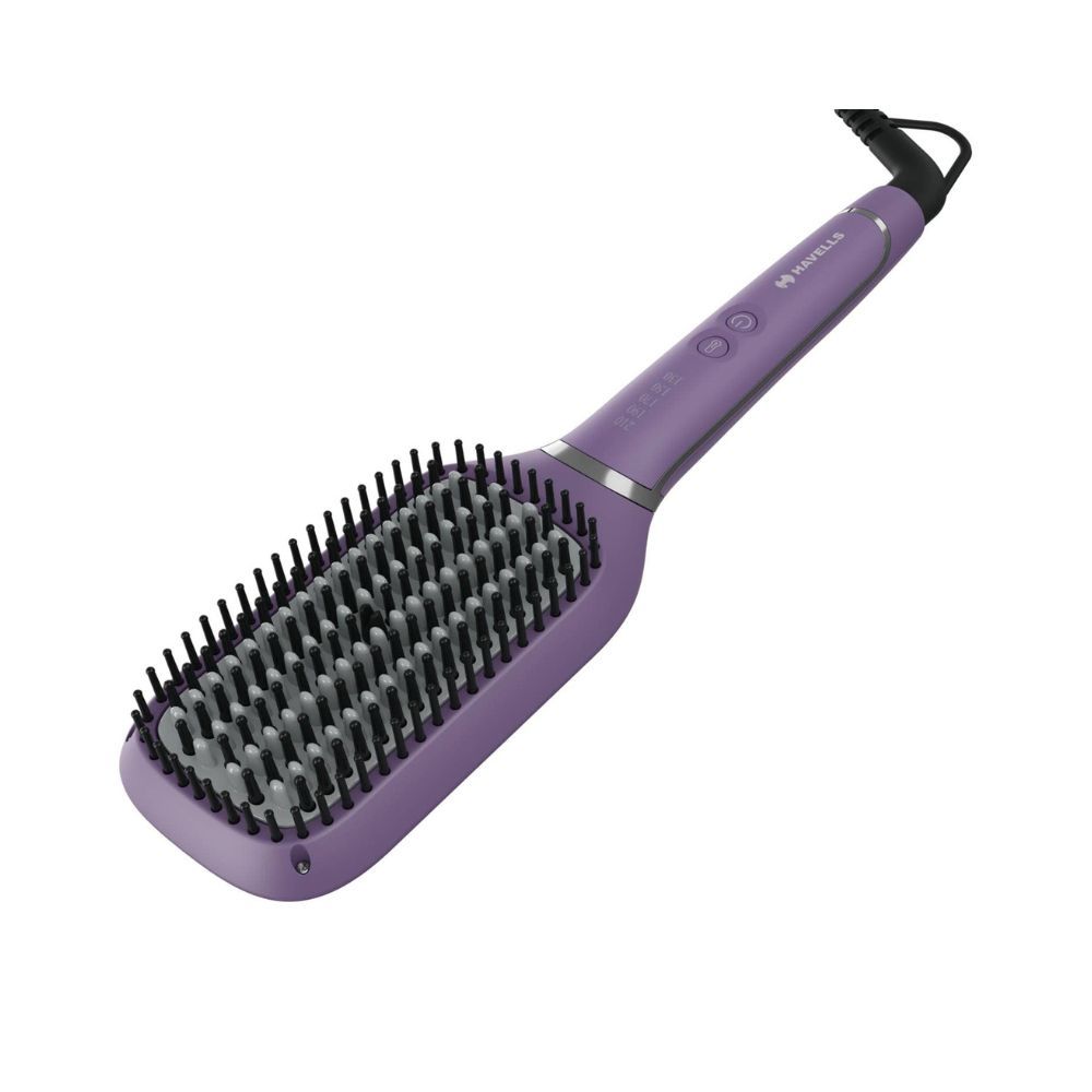 Havells HS4201 50 Watts Keratin Infused Hair Straightening Brush with Temperature Control