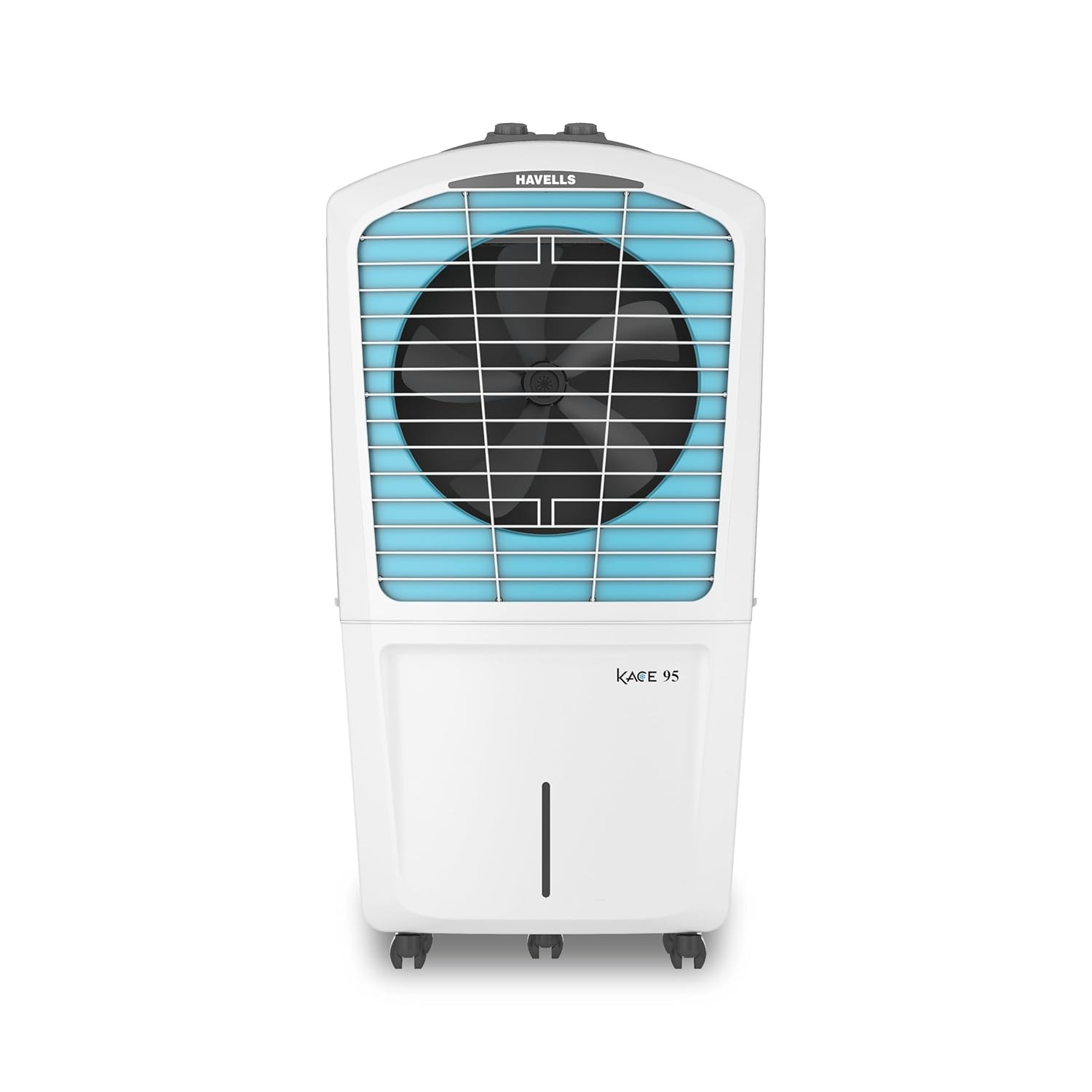 Havells Kace 95L Desert Air Cooler for home  Powerful Air Delivery  High Density Honeycomb Pads  Ice Chill Drip Technology Ice Chamber  Bacteria Shield  Heavy Duty WhiteBlue