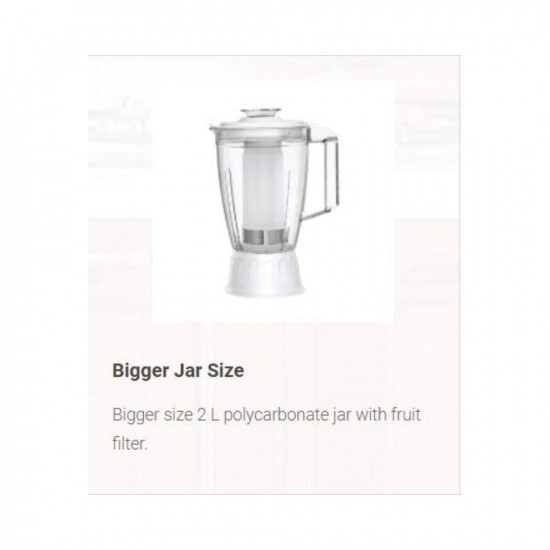 Havells Stainless Steel Endura Cresta Juicer Mixer Grinder 500W 4 Jar White And Grey 500 Watts