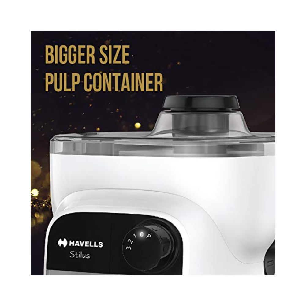 Havells Stilus Juicer Mixer Grinder 500W with 3 Jar Grey White