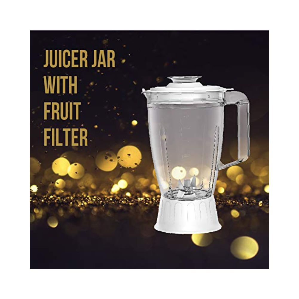 Havells Stilus Juicer Mixer Grinder 500W with 3 Jar Grey White