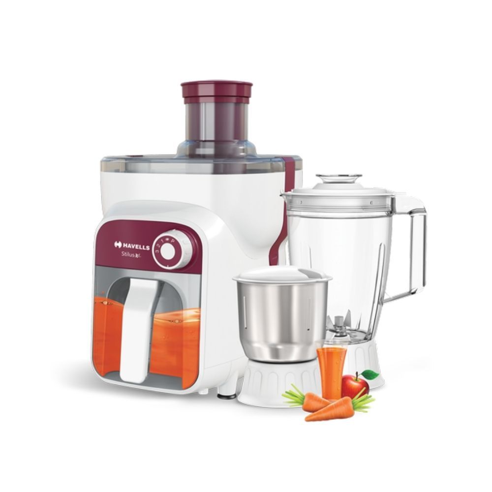 Havells stilus XL 3 jar 500 Juicer Mixer Grinder 3 Jars Burgundy
