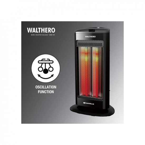 Havells Walthero 1000 Watt Carbon Heater (Black)