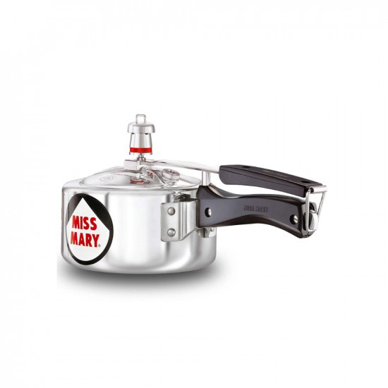 Hawkins 15 Litre Miss Mary Aluminium Pressure Cooker Small Inner Lid Cooker Silver MM15