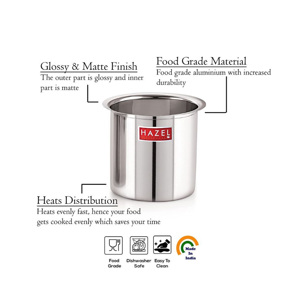 HAZEL Steel Milk Pot with Lid |Stainless Steel Milk Boiler Container