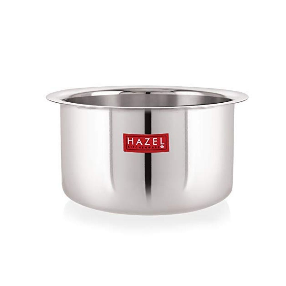 HAZEL Utensils Set for Kitchen | Steel Tope Set with Lid & Flat Bottom, Set of 3, 300 ml, 500 ml & 700 ml