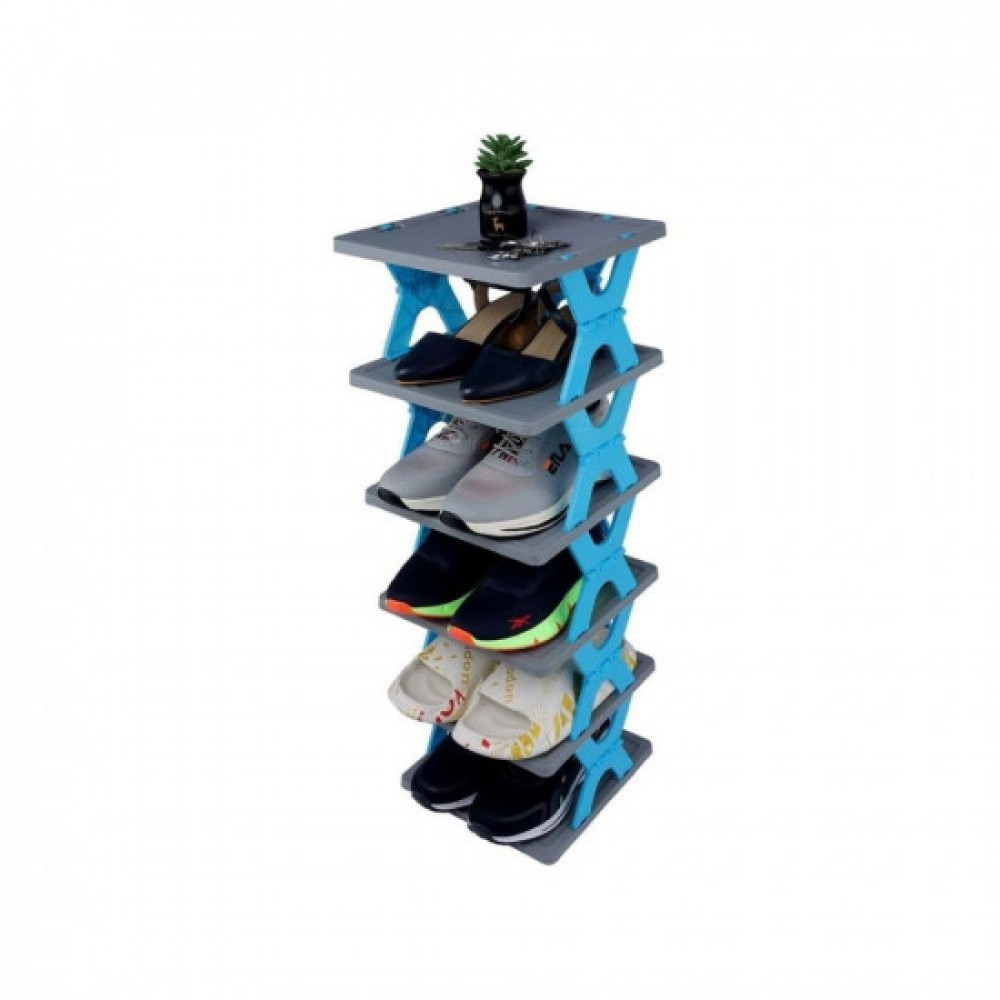 Shoe Rack Foldable & Collapsible Heavy Duty Plastic Shelf Storage