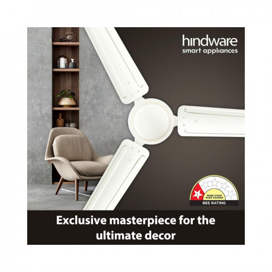Hindware Smart Appliances Recio Bianco 1200MM Star Rated Ceiling Fan