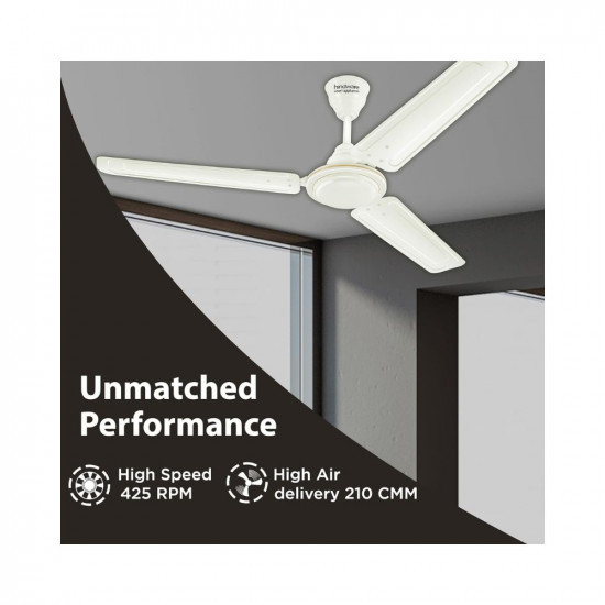 Hindware Smart Appliances Recio Bianco 1200MM Star Rated Ceiling Fan