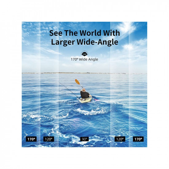 HINISO 5K Action Camera 24M Touchscreen WiFi Waterproof Camera with Dual Screen EIS IMX386 Sensor Remote Control 131 Feet Underwater Camera with External Mic  3 Battery AT-S81TR