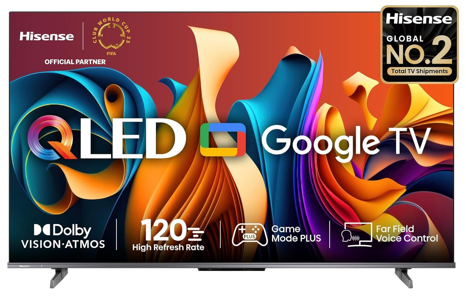 Hisense 126 cm 50 inches Q6N Series 4K Ultra HD Smart Google QLED TV Grey