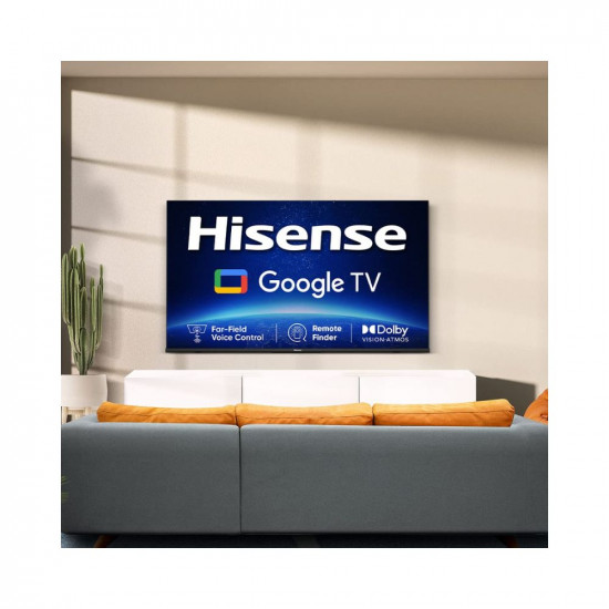 Hisense 139 cm (55 inches) Bezelless Series 4K Ultra HD Smart LED Google TV 55A6H (Black)