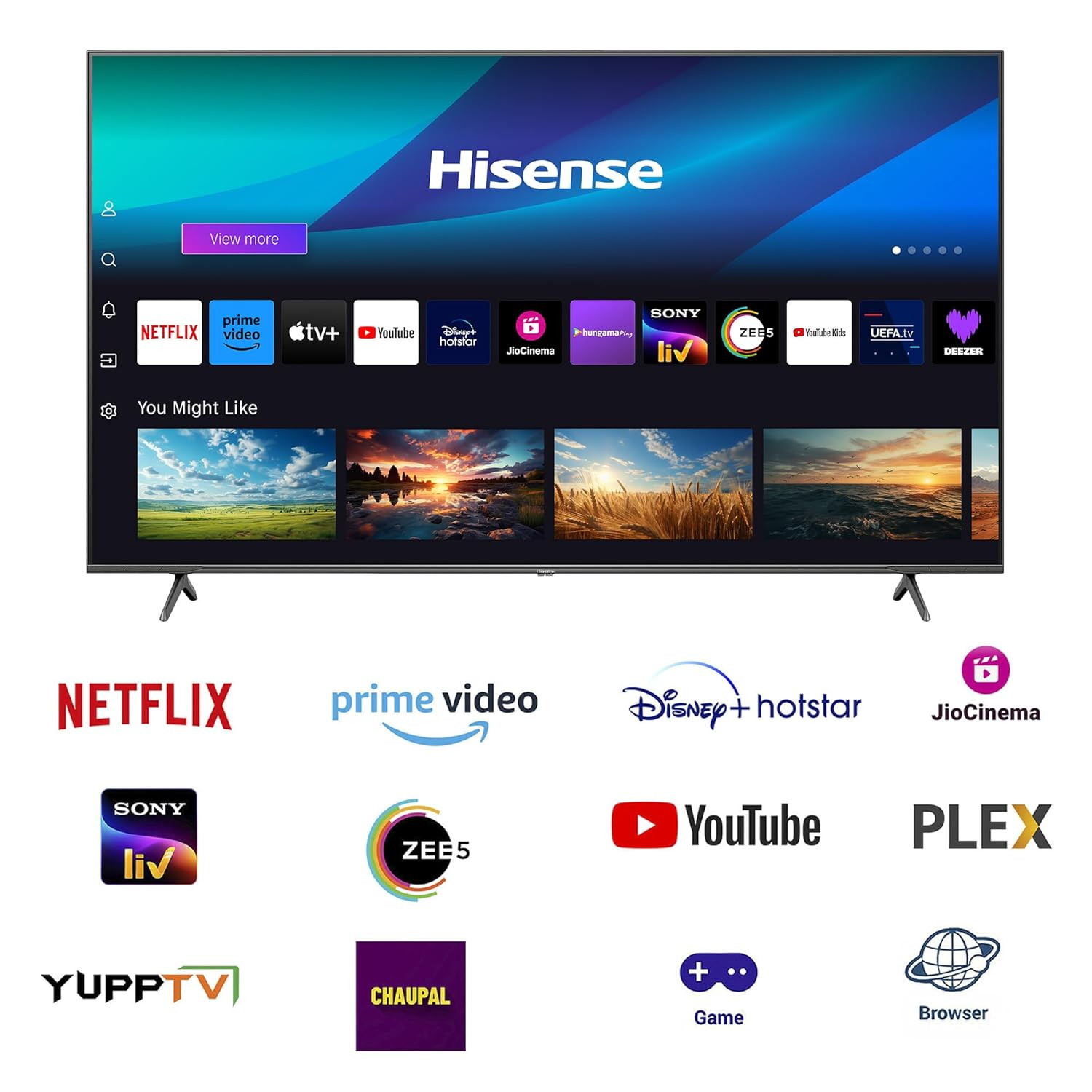 Hisense 139 cm 55 inches Q7N Series 4K Ultra HD Smart QLED TV 55Q7N Dark Grey