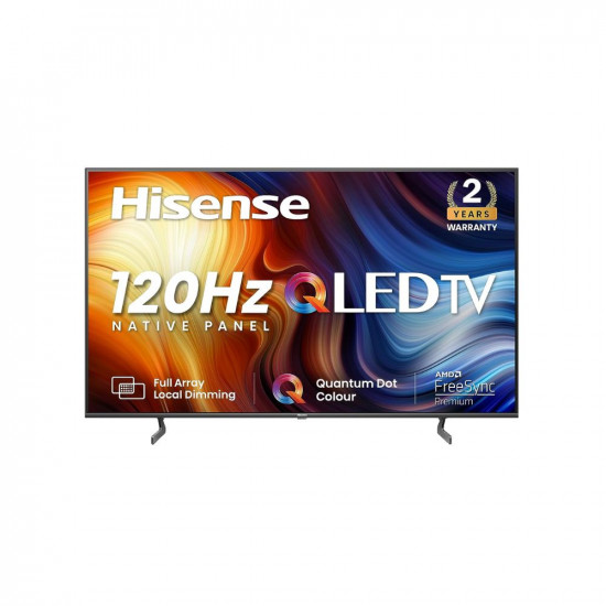 Hisense 164 cm (65 inches) 4K Ultra HD Smart IPS QLED TV 65U7H (Black)