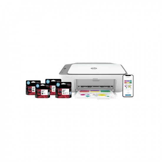 HP Ink Advantage Ultra 4826 Print, Copy, Scan, Print per Page (44p for B/W and 81p for Colour), Self Reset Dual Band WiFi, 2 Sets of Inbox Cartridges, Smart App Setup, Ideal for Home
