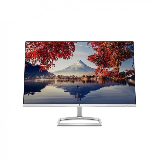 HP M24f 23.8-Inch(60.45cm) Eye Safe Certified Full HD 1920 x 1080 Pixels IPS 3-Sided Micro-Edge LED Monitor, 75Hz, AMD Free Sync with 1xVGA, 1xHDMI 1.4 Ports, 300 nits Silver