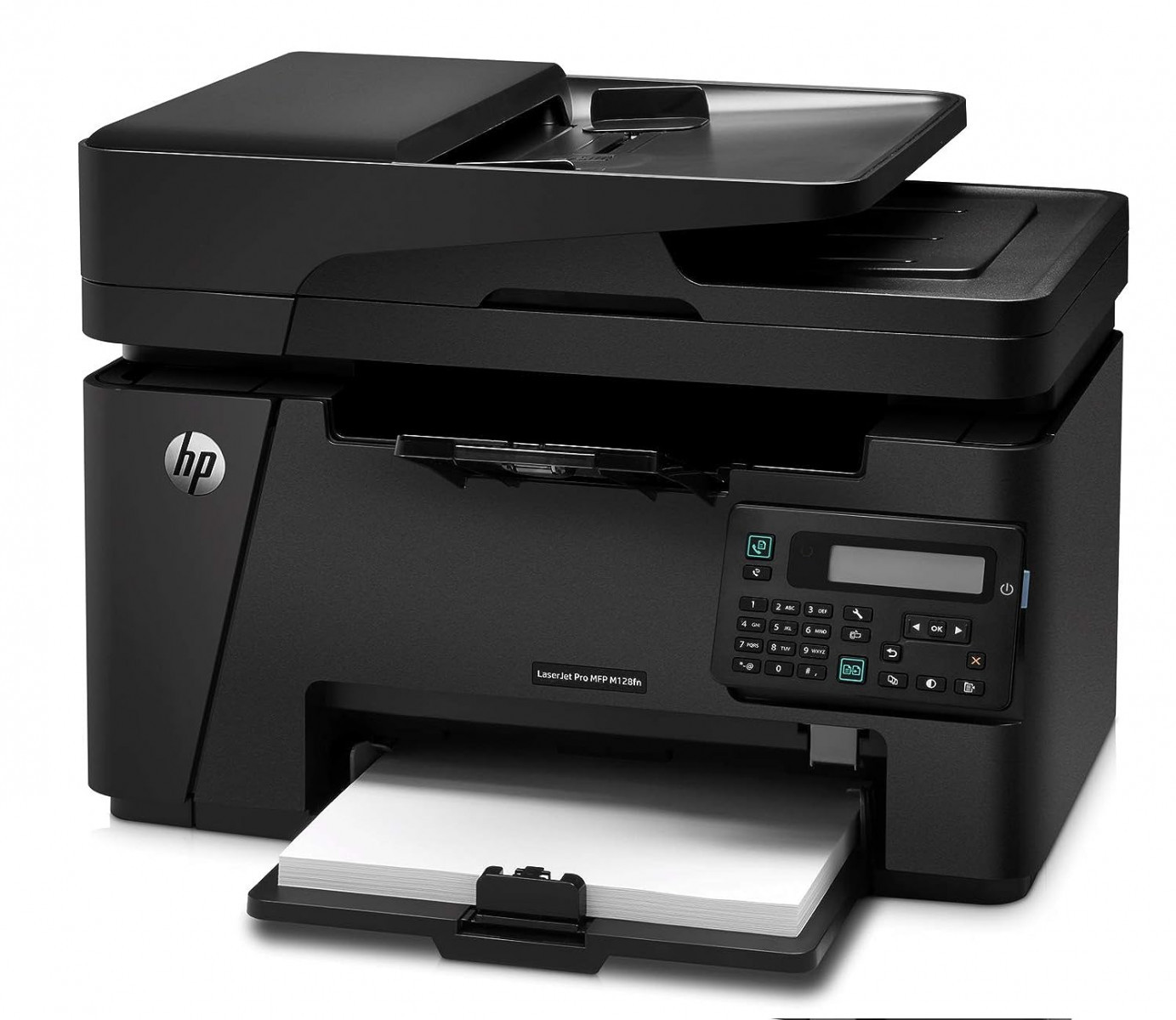 HP MFP M128fn Laserjet Printer Print Copy Scan Automatic Document Feeder Ethernet Fast Printing Upto 20ppm