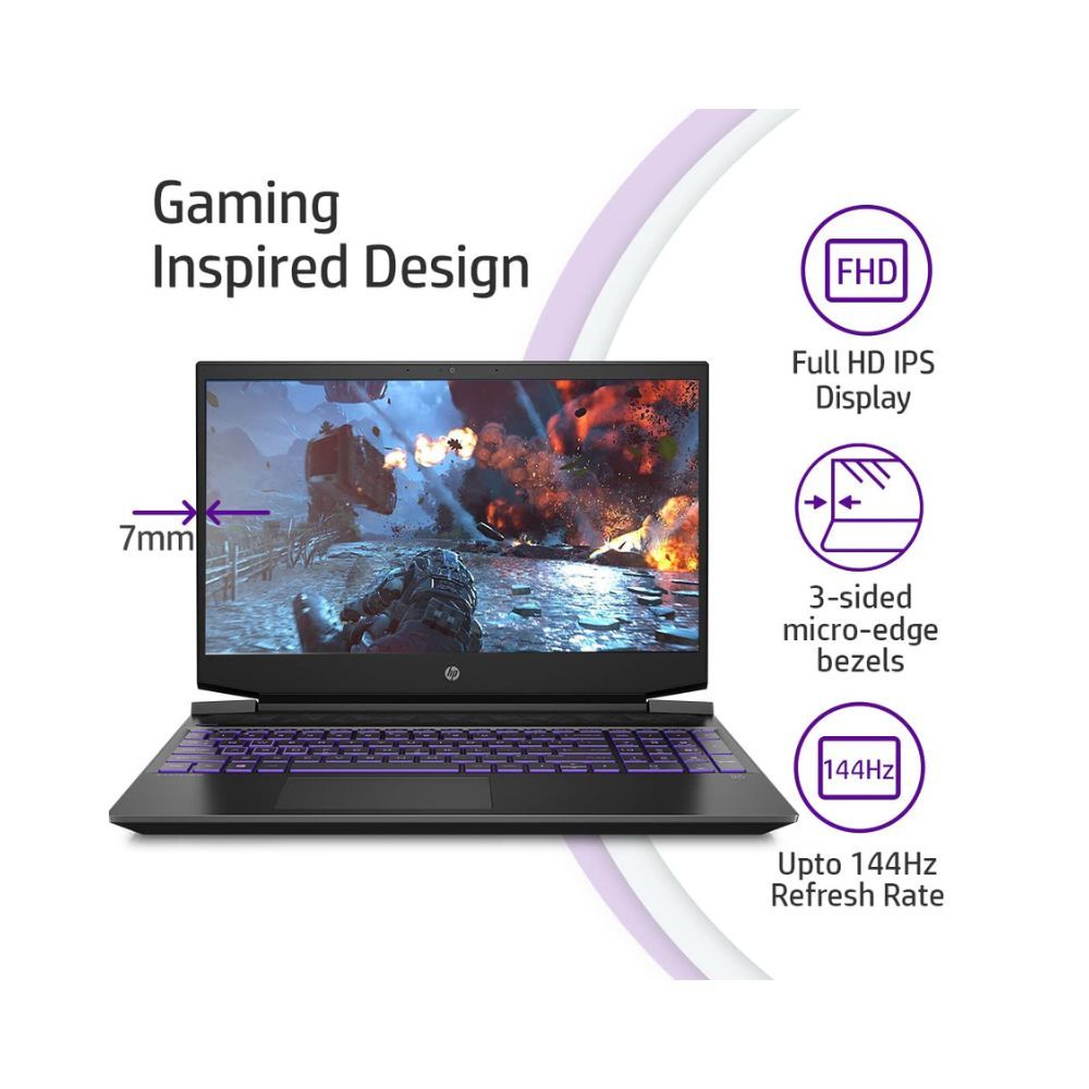 HP Pavilion AMD Ryzen 7 5800H 15.6 inches(39.6cm) FHD Gaming Laptop