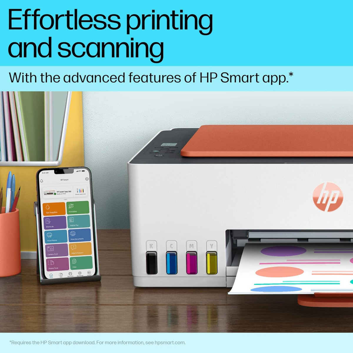 HP Smart Tank 589 AIO WiFi Colour Printer Upto 6000 Black  6000 Colour Pages Included in The Box