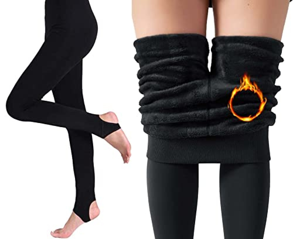 Women Winter Warm Fleece Lined Legging Thick Full Length Slim Thermal Pants  Gift