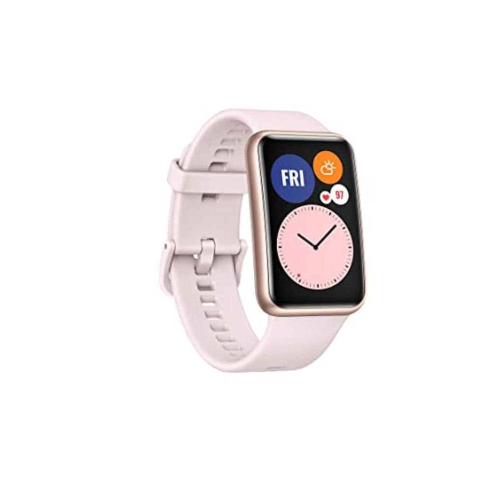 Huawei Watch FIT Smartwatch with Slim Body, 1.64  Vivid AMOLED Display(Sakura Pink)Free Size
