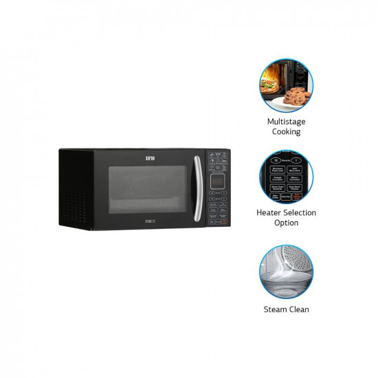 IFB 25 L Convection Microwave Oven 25BC3 Black Oil Free Cooking With Starter Kit