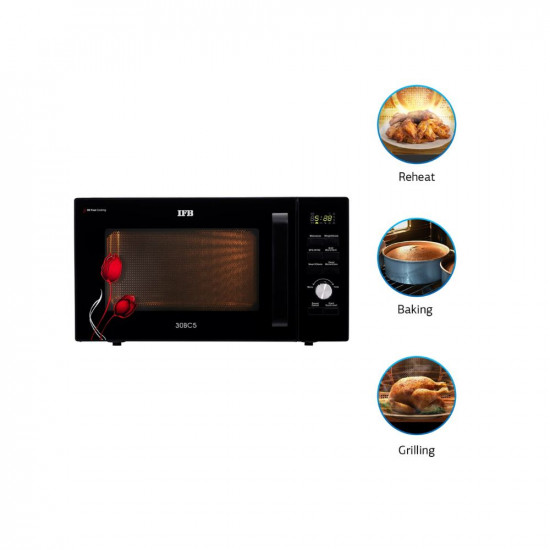 IFB 30 L Convection Microwave Oven 30BC5 Black With Starter Kit