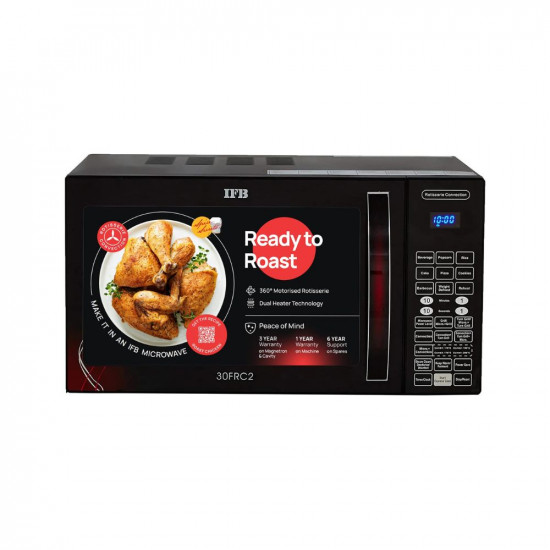 IFB 30 L Convection Microwave Oven 30FRC2 Floral Pattern  Black With Starter Kit