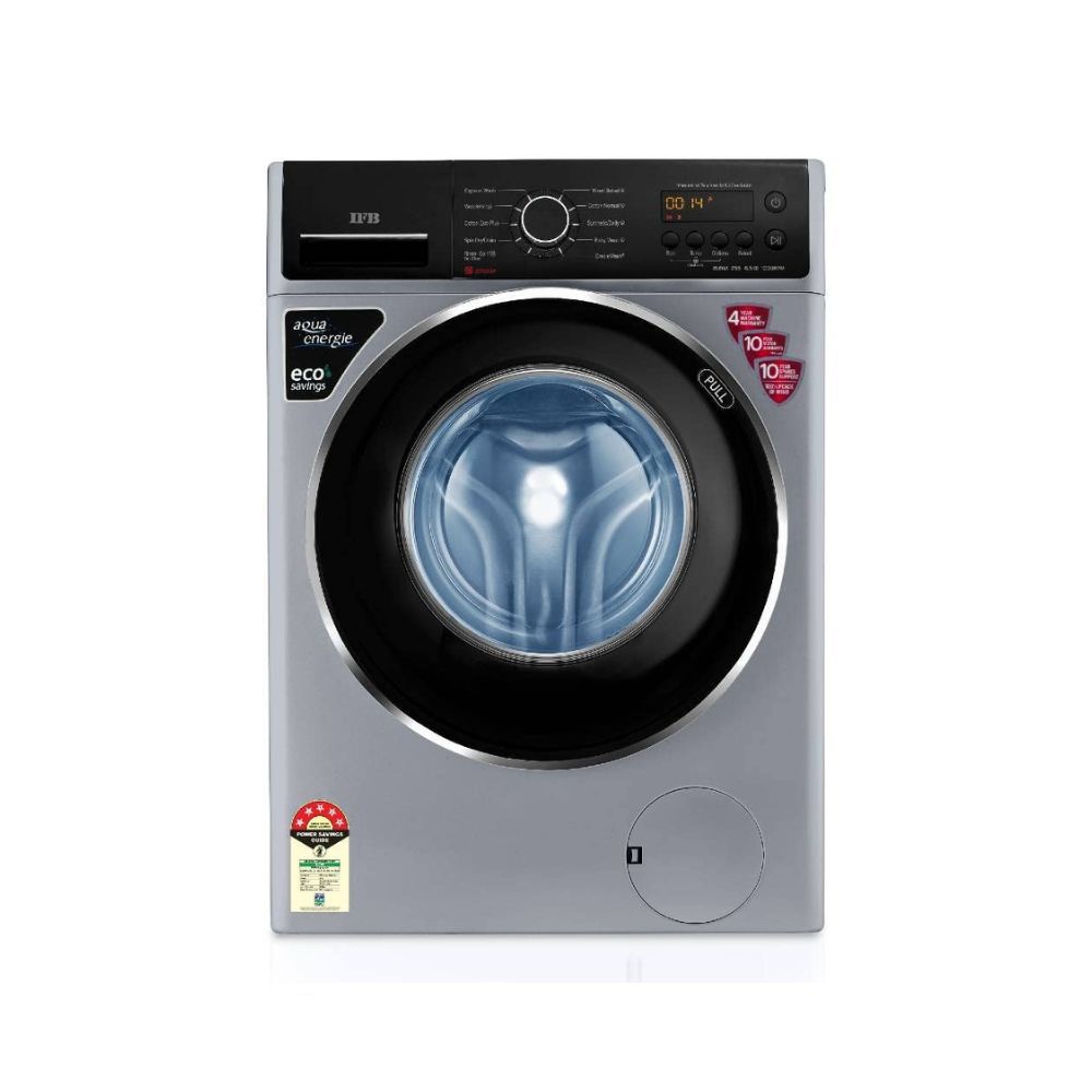 IFB 6.5 Kg 5 Star Front Load Washing Machine 2X Power Dual Steam (ELENA ZSS 6510, Silver & Black, Active Color Protection, Hard Water Wash)