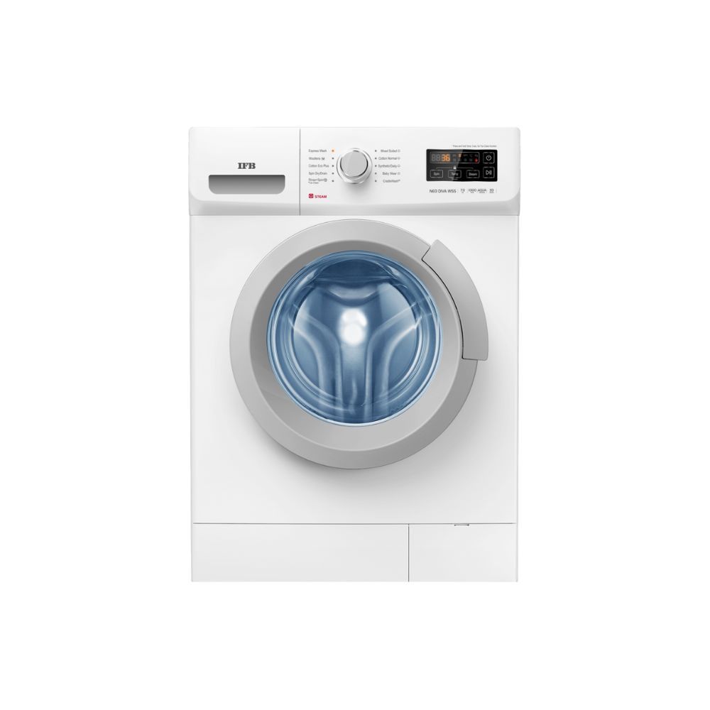 IFB 7 kg 5 Star 2X Power Steam,Hard Water Wash Fully Automatic Front Load with In-built Heater White (NEO DIVA WSS 7010)