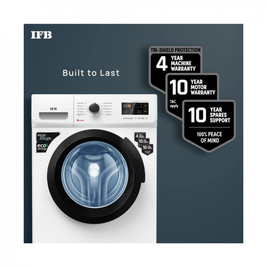 IFB 7 Kg 5 Star Fully Automatic Front Load Washing Machine 2X Power Steam (NEO DIVA BXS 7010, White & Black, In-built Heater, 4 years Comprehensive Warranty)
