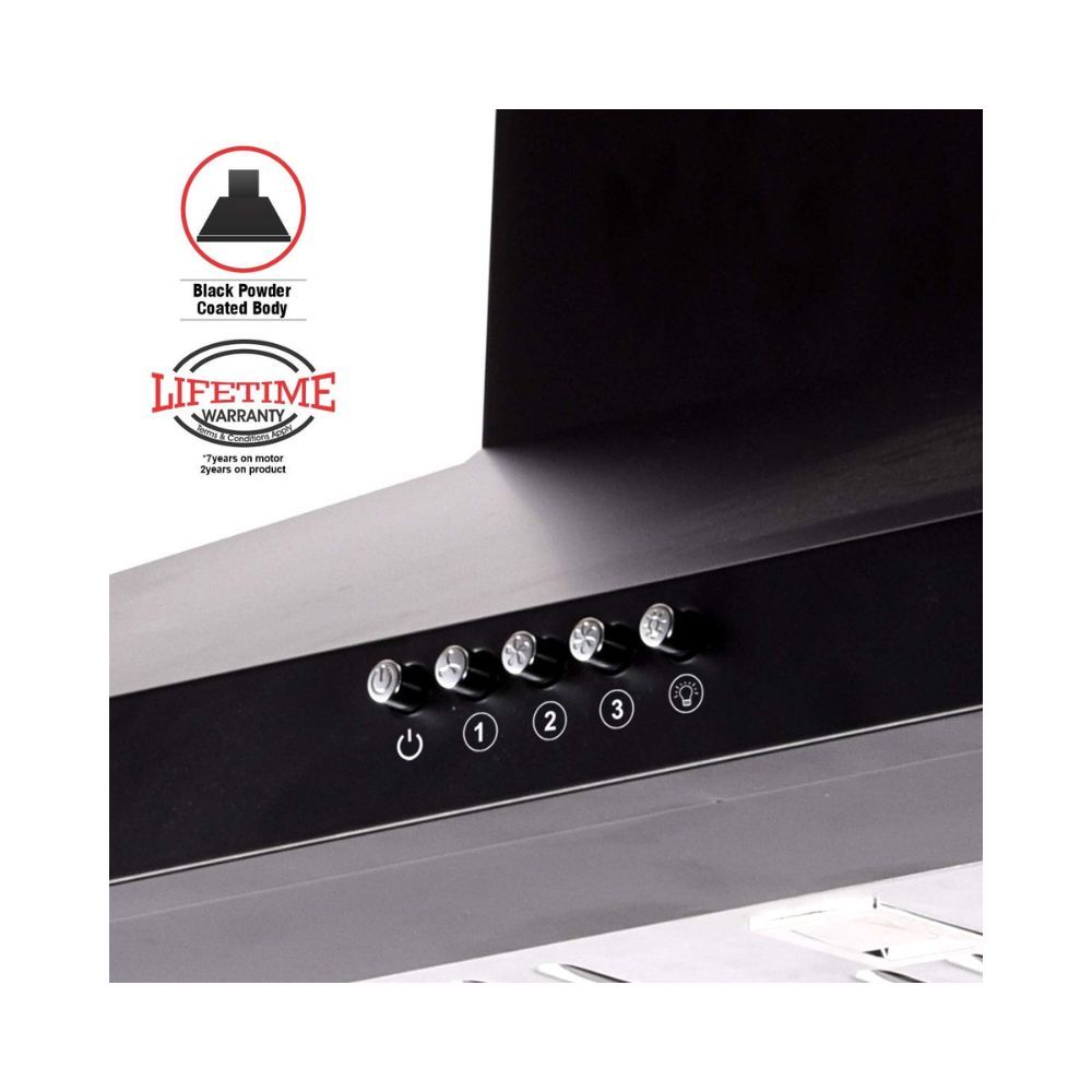 INALSA 60 cm 1150 m3hr Kitchen Chimney Classica 60BKBF