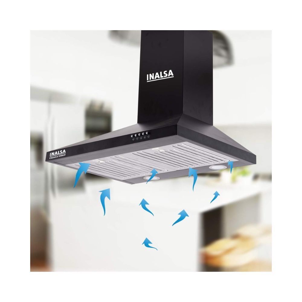 INALSA 60 cm 1150 m3hr Kitchen Chimney Classica 60BKBF