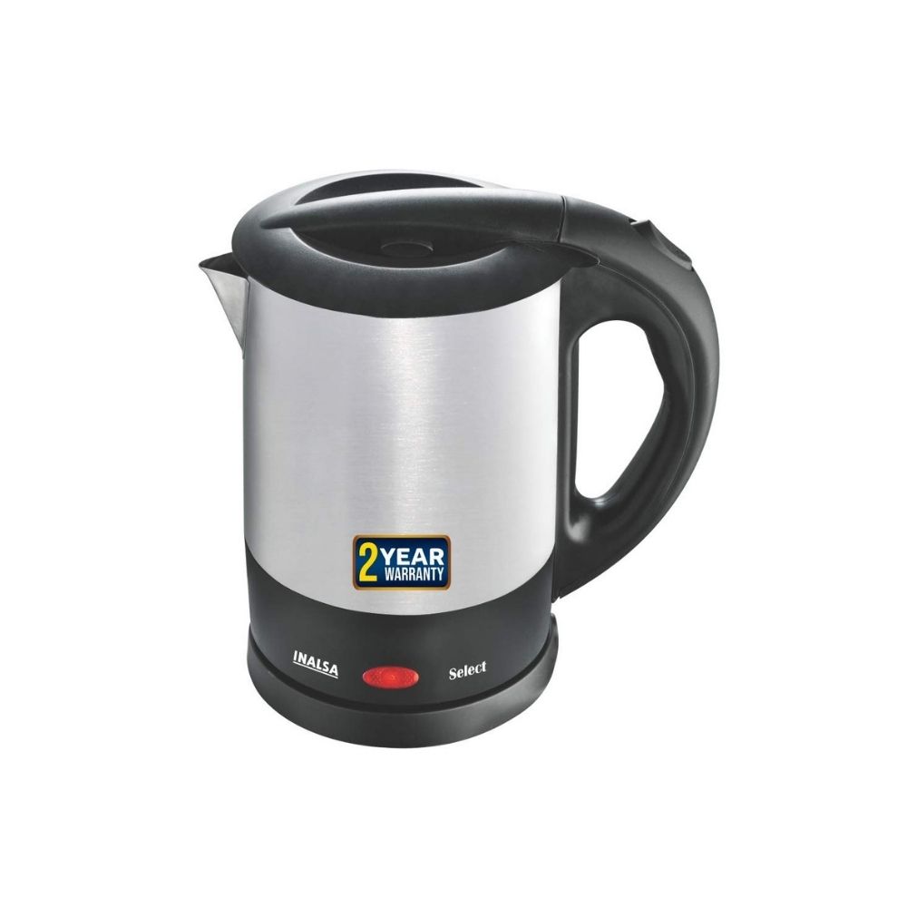 Inalsa Electric Kettle Select-1350W with 1 Litre Capacity Silver