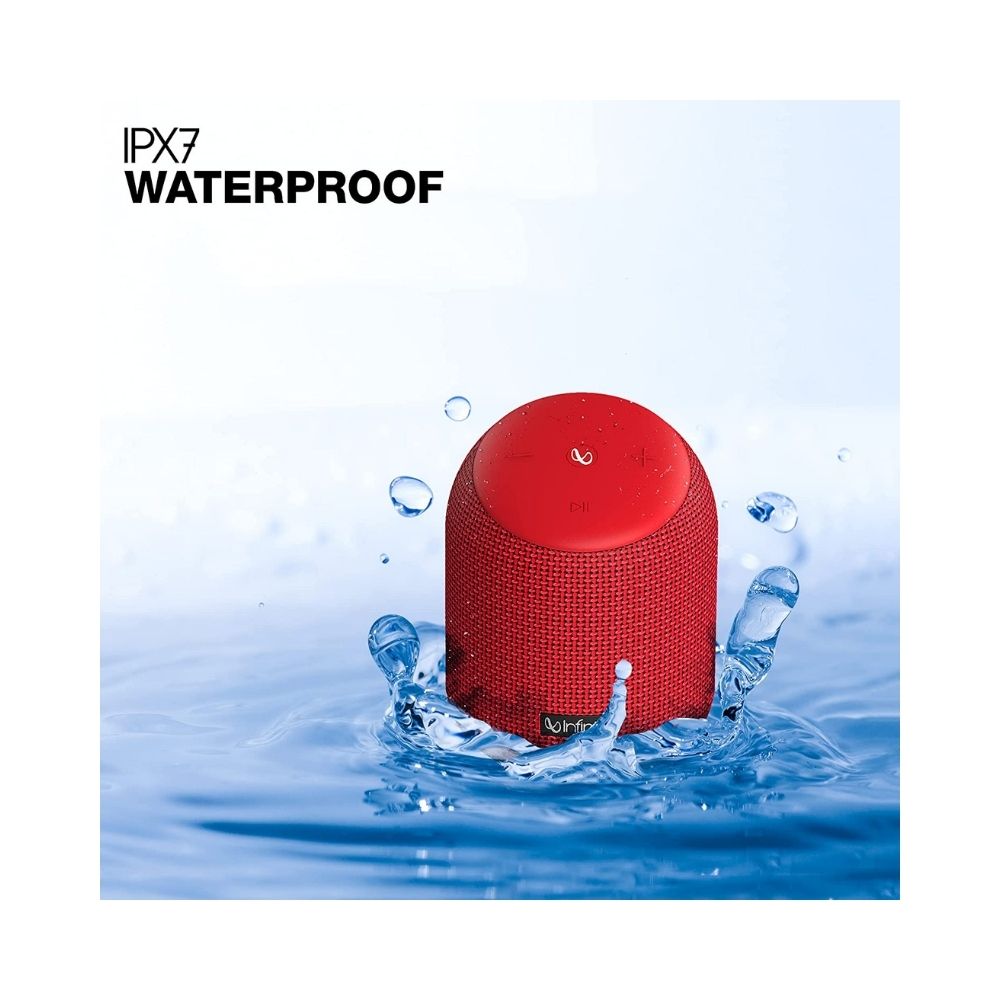 Infinity by Harman CLUBZ 250 Dual EQ Deep Bass 15W Portable Waterproof Wireless Speaker Red
