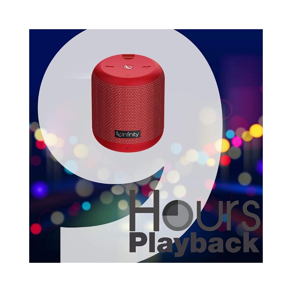 Infinity (JBL) Fuze 100, Wireless Portable Bluetooth Speaker (Red)