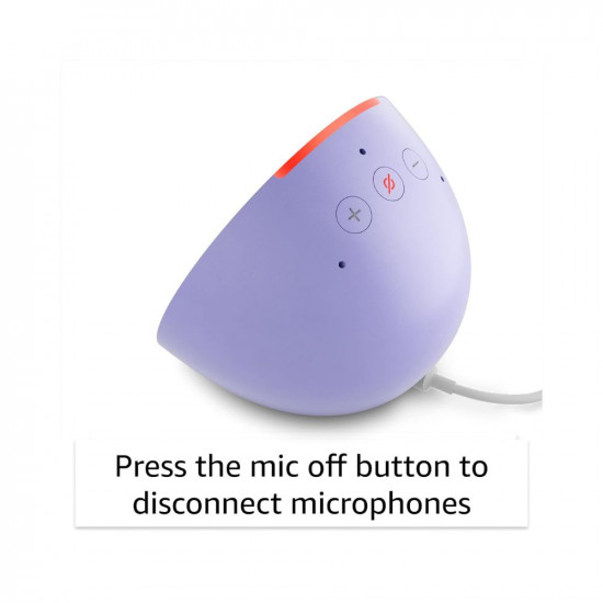 Introducing Echo Pop Smart speaker with Alexa and Bluetooth Loud sound balanced bass crisp vocals Purple
