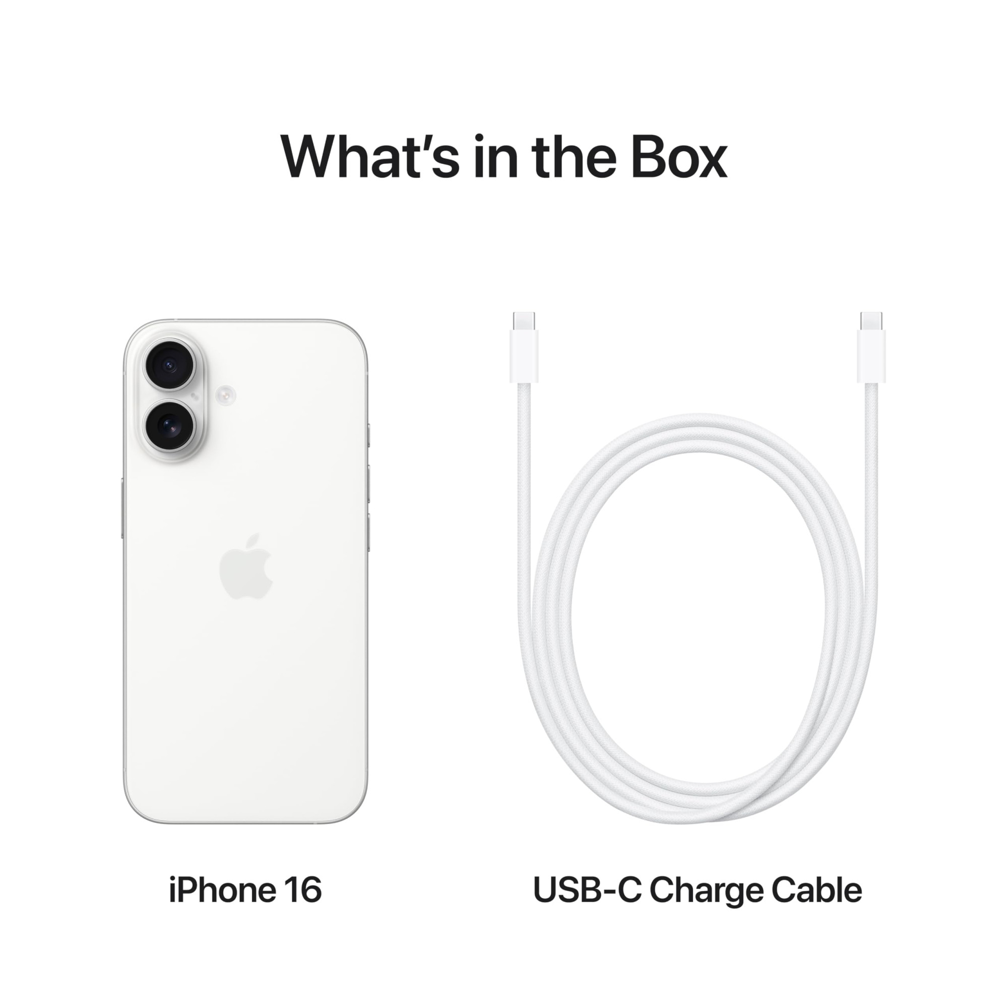 iPhone 16 128 GB 5G Mobile Phone with Camera Control A18 Chip and a Big Boost in Battery Life Works with AirPods White