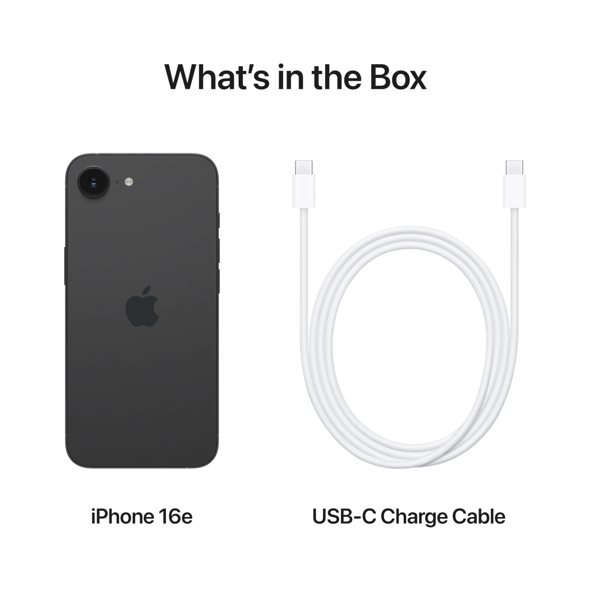 iPhone 16e 128 GB Built for Apple Intelligence A18 Chip Supersized Battery Life 48MP Fusion Camera 1540 cm 61 Super Retina XDR Display Black