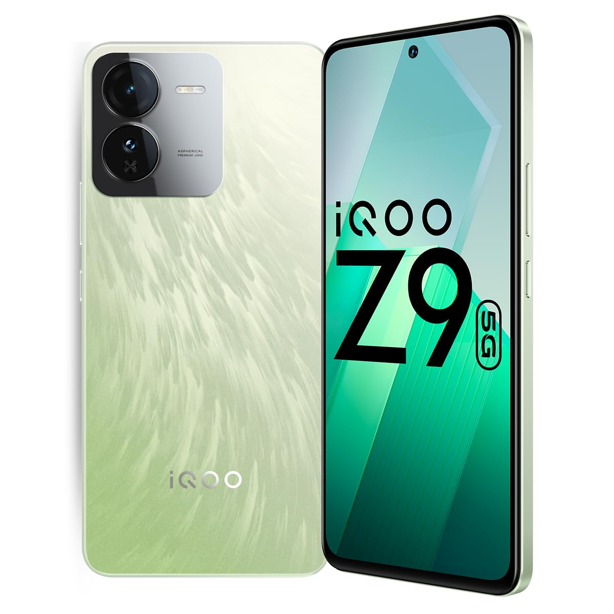 iQOO Z9 5G Brushed Green 8GB RAM 256GB Storage  Dimensity 7200 5G Processor  Sony IMX882 OIS Camera  120Hz AMOLED with 1800 nits Local Peak Brightness  44W Charger in The Box